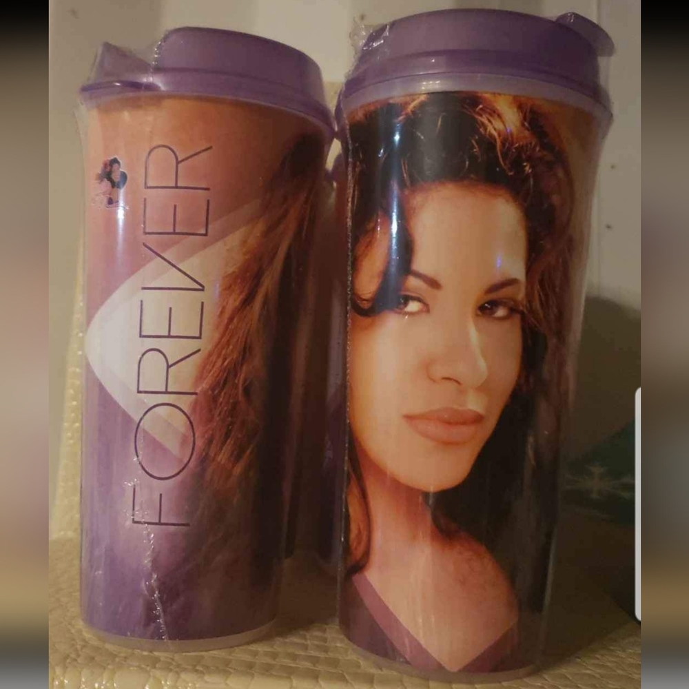 Selena Quintanilla Purple Tumblers Stripes